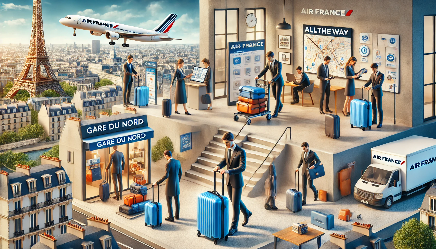 Air France facilite le voyage avec des services innovants de gestion des bagages